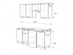 Кухонный гарнитур 8Р РоялВуд 2100 мм в Усть-Катаве - ust-katav.mebel74.com | фото 2