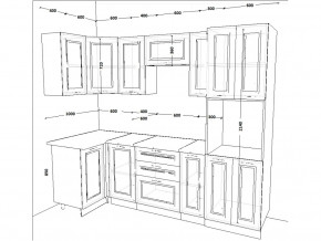 Кухонный гарнитур 9 Белый Вегас 1000х2500 мм в Усть-Катаве - ust-katav.mebel74.com | фото 2