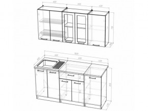 Кухонный гарнитур Алина стандарт 1600 мм в Усть-Катаве - ust-katav.mebel74.com | фото 5