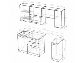 Кухонный гарнитур Алина ультра 2000 мм в Усть-Катаве - ust-katav.mebel74.com | фото 5