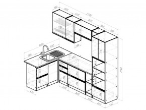 Кухонный гарнитур Амели мега прайм 1500х2700 мм в Усть-Катаве - ust-katav.mebel74.com | фото 6