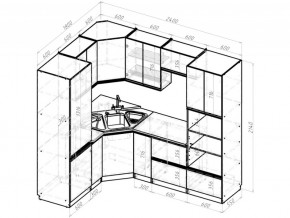 Кухонный гарнитур Амели оптима 1800х2400 мм в Усть-Катаве - ust-katav.mebel74.com | фото 6