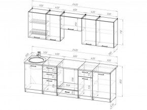 Кухонный гарнитур Антика базис 2400 мм в Усть-Катаве - ust-katav.mebel74.com | фото 3