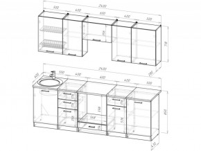 Кухонный гарнитур Жасмин базис 2400 мм в Усть-Катаве - ust-katav.mebel74.com | фото 3