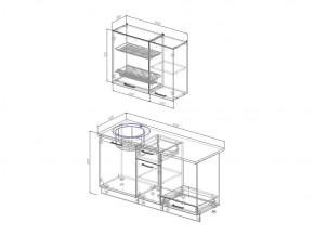 Кухонный гарнитур Жемчуг 1600 в Усть-Катаве - ust-katav.mebel74.com | фото 3