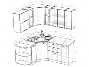 Кухонный гарнитур Кира оптима 1500х1800 мм в Усть-Катаве - ust-katav.mebel74.com | фото 5