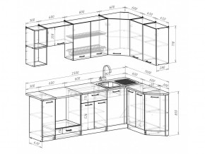 Кухонный гарнитур Лариса прайм 5 2300х1500 мм в Усть-Катаве - ust-katav.mebel74.com | фото 6