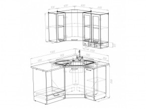 Кухонный гарнитур Лира литл 1500х1200 мм в Усть-Катаве - ust-katav.mebel74.com | фото 4