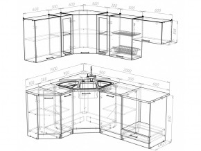 Кухонный гарнитур Лира мега оптима 2000х1500 мм в Усть-Катаве - ust-katav.mebel74.com | фото 4