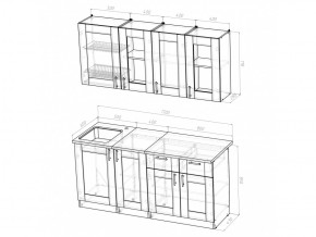 Кухонный гарнитур Ника демо 1700 мм в Усть-Катаве - ust-katav.mebel74.com | фото 4