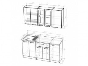 Кухонный гарнитур Ника стандарт 1600 мм в Усть-Катаве - ust-katav.mebel74.com | фото 5