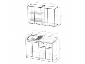 Кухонный гарнитур Ольга лайт 1 1200 мм в Усть-Катаве - ust-katav.mebel74.com | фото 5