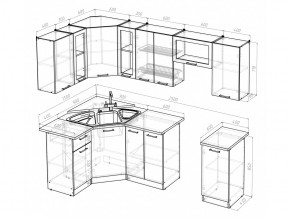 Кухонный гарнитур Ольга оптима 1 1300х2500 мм в Усть-Катаве - ust-katav.mebel74.com | фото 5