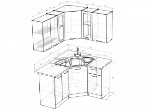 Кухонный гарнитур Ольга оптима 2 1500х1300 мм в Усть-Катаве - ust-katav.mebel74.com | фото 5