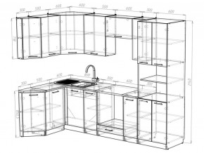 Кухонный гарнитур Паола гранд прайм 2600х1400 мм в Усть-Катаве - ust-katav.mebel74.com | фото 6