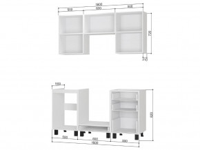 Кухонный гарнитур Сканди 1,6 м без столешницы в Усть-Катаве - ust-katav.mebel74.com | фото 2