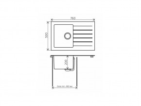 Мойка комбинированная Tolero twist TTS-760 Темно-бежевый 823 в Усть-Катаве - ust-katav.mebel74.com | фото 2