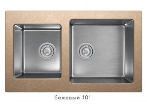 Мойка комбинированная Tolero twist TTS-840 Бежевый 101 в Усть-Катаве - ust-katav.mebel74.com | фото