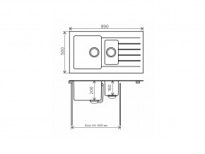 Мойка комбинированная Tolero twist TTS-890 Сафари 102 в Усть-Катаве - ust-katav.mebel74.com | фото 2