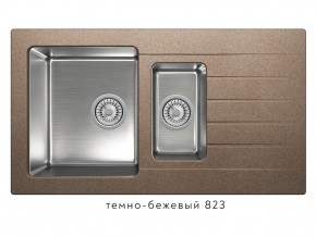 Мойка комбинированная Tolero twist TTS-890 Темно-бежевый 823 в Усть-Катаве - ust-katav.mebel74.com | фото