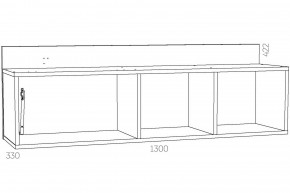 Полка Оливия НМ 011.38-01 Х в Усть-Катаве - ust-katav.mebel74.com | фото 3