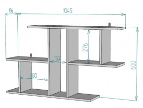 Полка S100 в Усть-Катаве - ust-katav.mebel74.com | фото 3