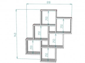 Полка S13 в Усть-Катаве - ust-katav.mebel74.com | фото 3