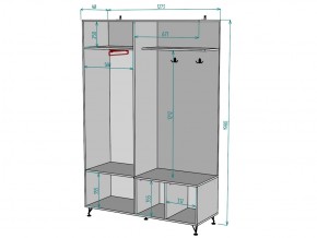 Прихожая Лофт V17 в Усть-Катаве - ust-katav.mebel74.com | фото 3