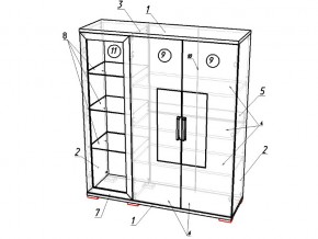 Сервант Модуль 02 Тиффани в Усть-Катаве - ust-katav.mebel74.com | фото 2