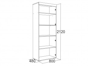 Шкаф 2-х дверный для белья Ольга 19 в Усть-Катаве - ust-katav.mebel74.com | фото 2