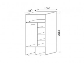 Шкаф 2-х дверный МДФ Некст в Усть-Катаве - ust-katav.mebel74.com | фото 2