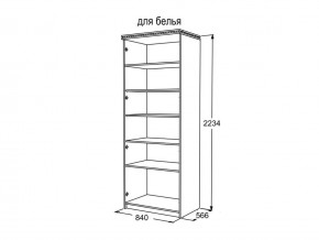 Шкаф 2-х створчатый для белья Ольга 13 в Усть-Катаве - ust-katav.mebel74.com | фото 3