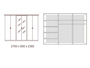 Шкаф 6-и дверный с зеркалами Анита в Усть-Катаве - ust-katav.mebel74.com | фото 2