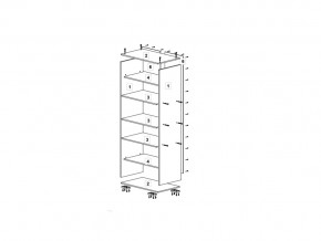 Шкаф 600 для одежды (ДО) ДМ ТМК Дуб млечный в Усть-Катаве - ust-katav.mebel74.com | фото 2