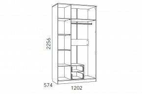 Шкаф комбинированный Фанк НМ 013.08-01 М1 в Усть-Катаве - ust-katav.mebel74.com | фото 3