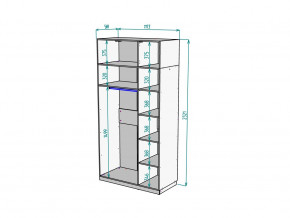 Шкаф Malta light H289 с антресолью HA3 Белый в Усть-Катаве - ust-katav.mebel74.com | фото 2