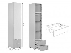 Шкаф однодверный 107.01 Зефир белый в Усть-Катаве - ust-katav.mebel74.com | фото 2