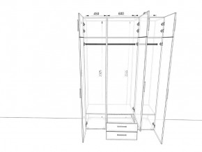 Шкаф распашной 1500А Мокко в Усть-Катаве - ust-katav.mebel74.com | фото 2