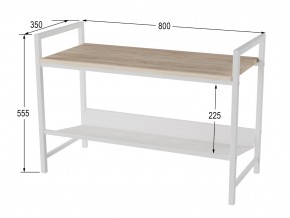 Скамья для прихожей Хигс дуб санремо/белый в Усть-Катаве - ust-katav.mebel74.com | фото 2