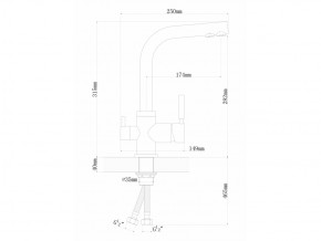 Смеситель Dr. Gans Акцент в Усть-Катаве - ust-katav.mebel74.com | фото 2