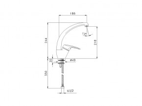 Смеситель Impact G08910 в Усть-Катаве - ust-katav.mebel74.com | фото 2