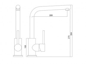 Смеситель Logic LM2103 хром в Усть-Катаве - ust-katav.mebel74.com | фото 2