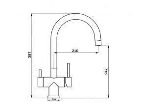 Смеситель Sprint Logic LM2191 Stainless Steel в Усть-Катаве - ust-katav.mebel74.com | фото 2