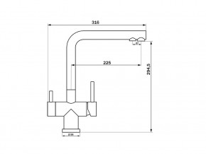 Смеситель Sprint Logic LM2192 Stainless Steel в Усть-Катаве - ust-katav.mebel74.com | фото 2