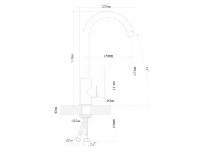 Смесители Florentina Альфа Нержавеющая сталь в Усть-Катаве - ust-katav.mebel74.com | фото 2