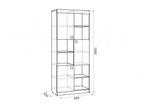 Стеллаж Форсаж дуб крафт золотой/белый в Усть-Катаве - ust-katav.mebel74.com | фото 2