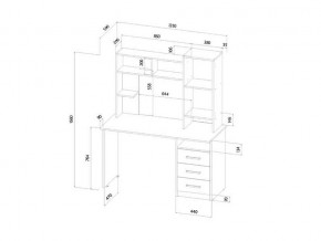 Стол компьютерный Фаворит венге/анкор светлый в Усть-Катаве - ust-katav.mebel74.com | фото 2