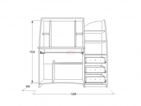 Стол компьютерный СК 1 венге/млечный дуб в Усть-Катаве - ust-katav.mebel74.com | фото 3