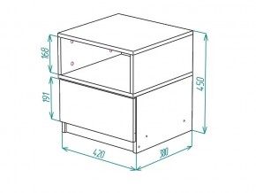 Тумба прикроватная Грация в Усть-Катаве - ust-katav.mebel74.com | фото 2