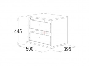 Тумба с 2-мя ящиками Ольга 14 в Усть-Катаве - ust-katav.mebel74.com | фото 2